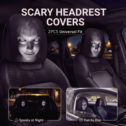 SpookSeat™ Spooky Car Headrest Covers
