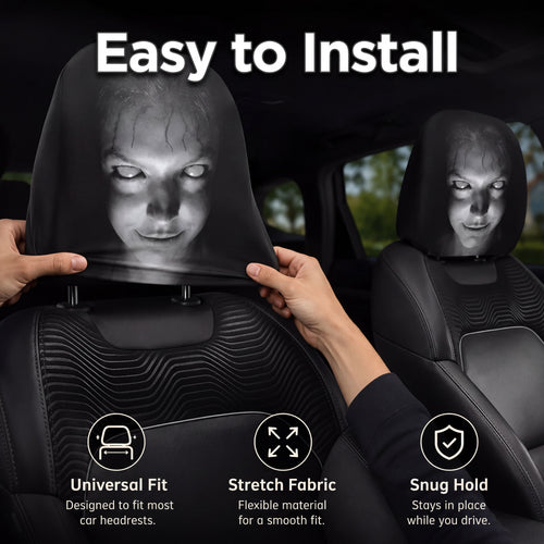 SpookSeat™ Spooky Car Headrest Covers